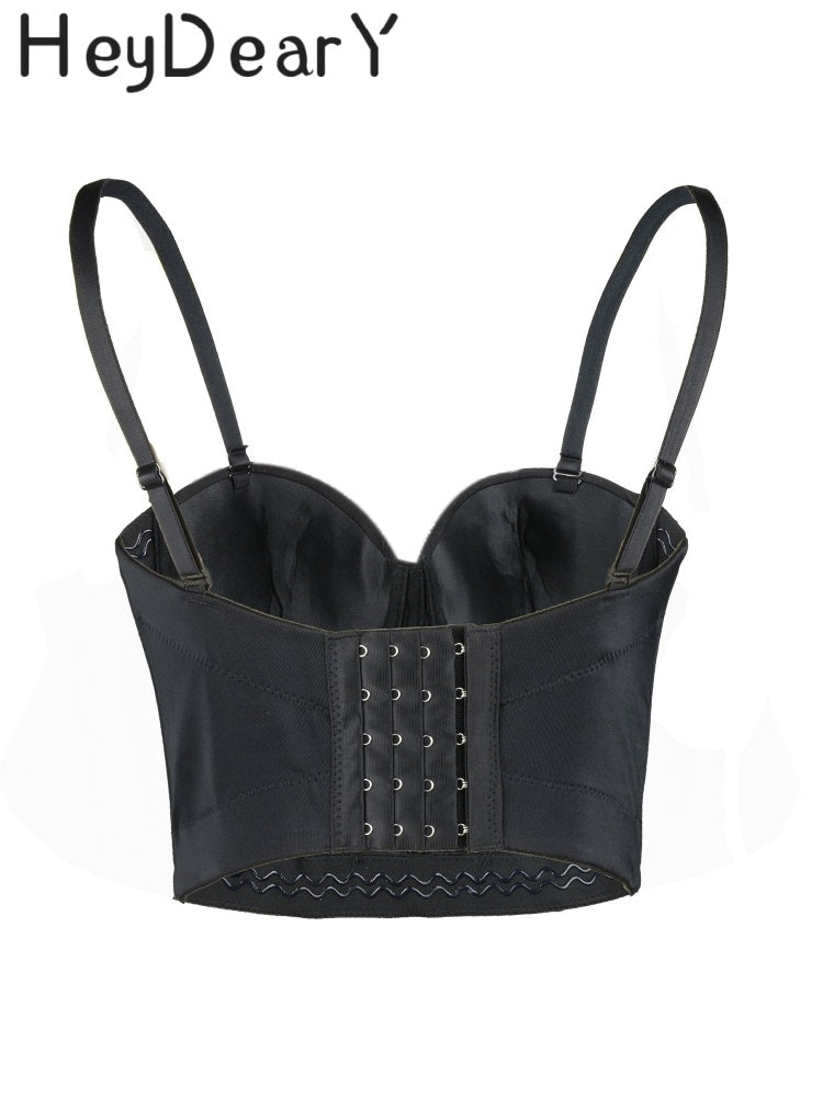 Sparkly Rhinestone Corset Top | Convertible Strapless/Sling Design