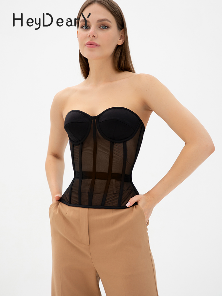 Bold Allure Strapless Corset | Heart Neckline & Lace-Up Back for Sculpted Elegance