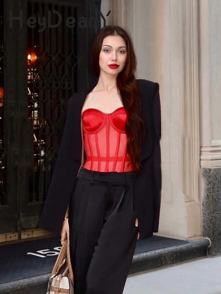 Bold Allure Strapless Corset | Heart Neckline & Lace-Up Back for Sculpted Elegance