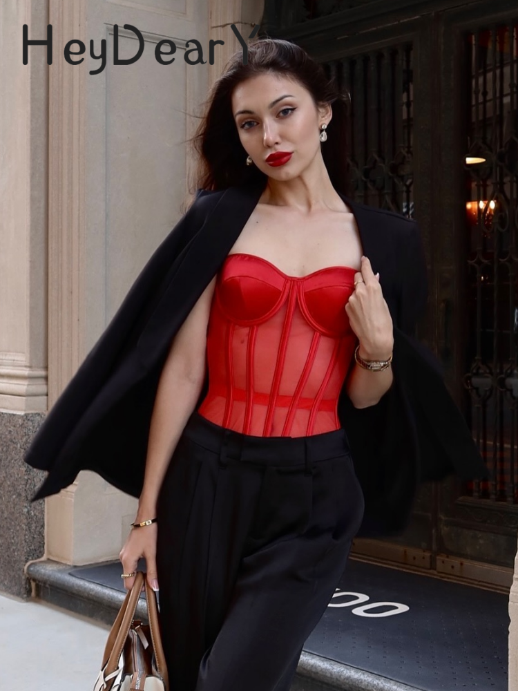 Bold Allure Strapless Corset | Heart Neckline & Lace-Up Back for Sculpted Elegance
